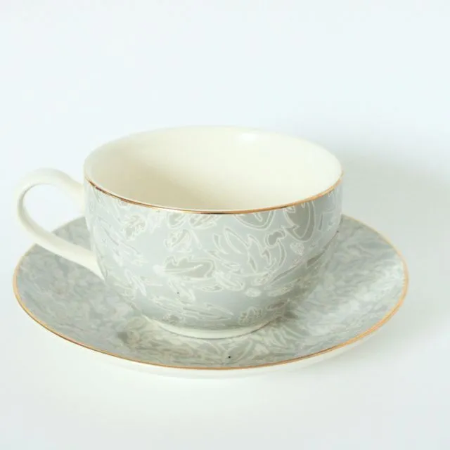 Cheshire Grey Tea Cups (set of 2)