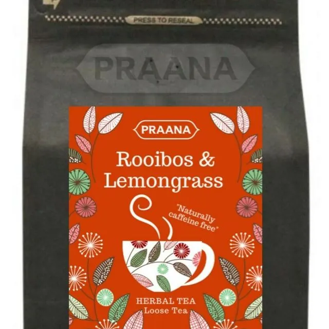 Rooibos & Lemongrass Herbal Tea - Retail Pack 100g ( Pack of 6)