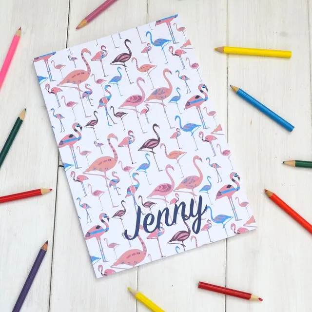 Flamingos Journal Drawing Book