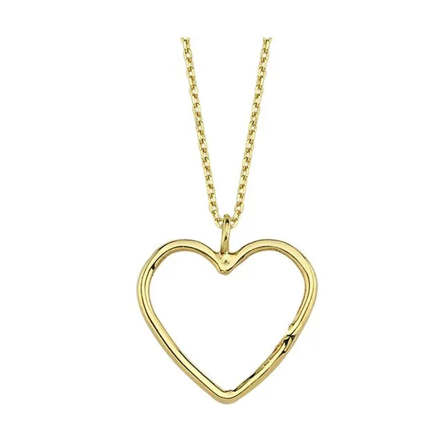 Cupido heart necklace necklace 14ct gold