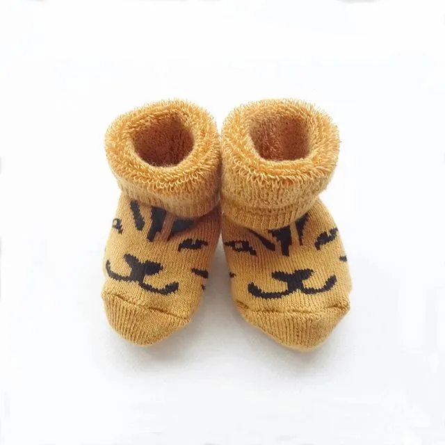 Soft Baby Booties Lucky The Tiger