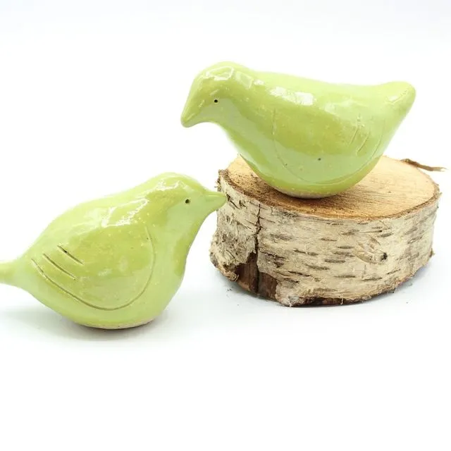 Love Birds Lime Green - Ceramic