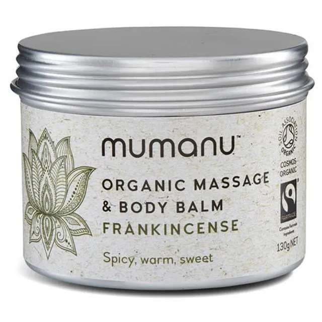 Organic Massage Oil & Body Balm - Frankincense - With Fairtrade Ingredients