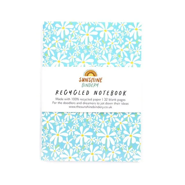 Daisy A6 Recycled Notebook
