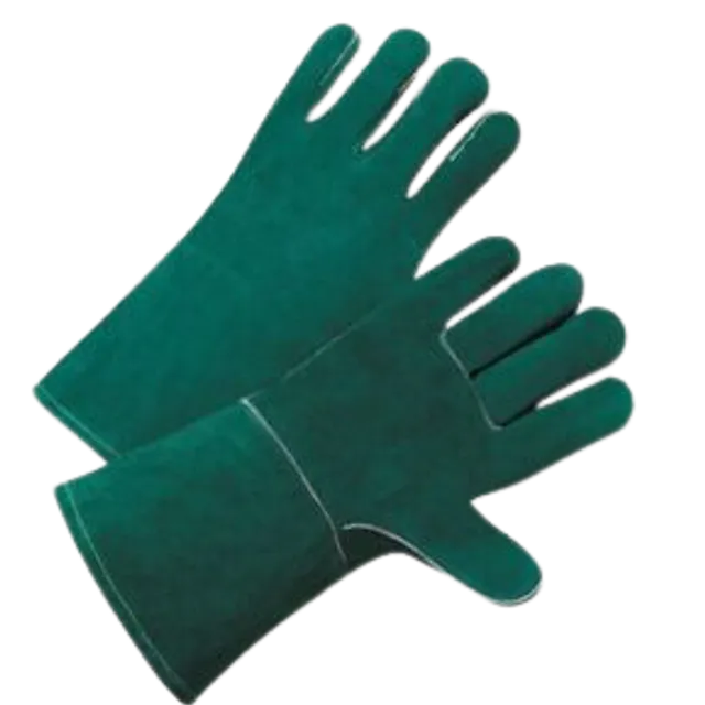 Welding Gloves Green - Export quality with 60-day return policy