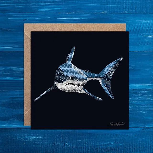 Shark Blank Art Card (14x14cm)