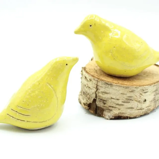 Love Birds Yellow- Ceramic