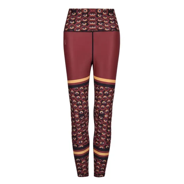 Siefay On Iron Red Funky Leggings