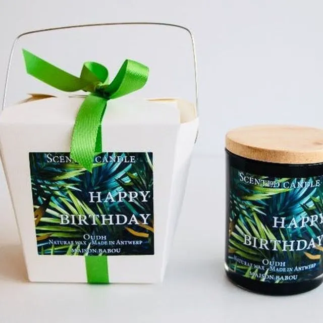 Scented Candle Happy Birthday (Oudh) - 300g
