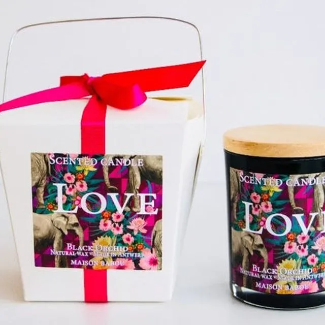 Scented Candle Love (Black Orchid) - 300g
