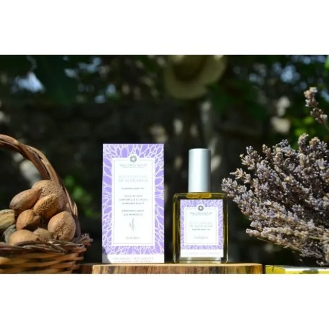 ORGANIC BODY OIL OF ALMOND WITH LAVENDER: 50ml