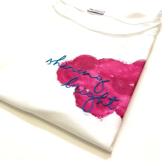 Hand Embroidery Shining Bright T-shirt