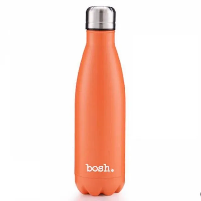 Glossy Orange Bosh Bottle