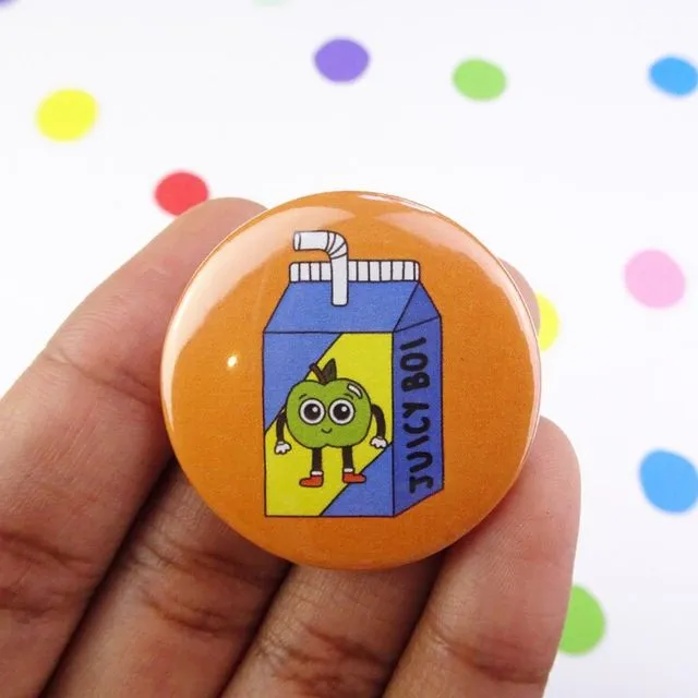 Apple juicy boi button badge - Pack of 5