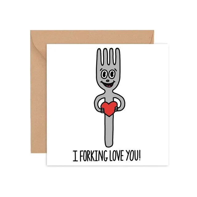 I forking love you card - Pack of 10