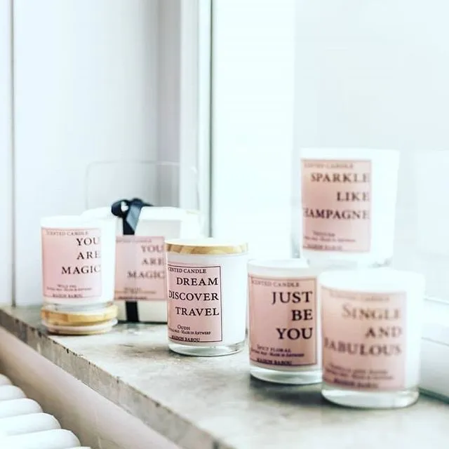 Bundle scented quote candles