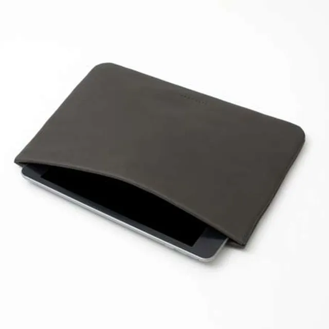 Mini "Snap" Ipad case in leather