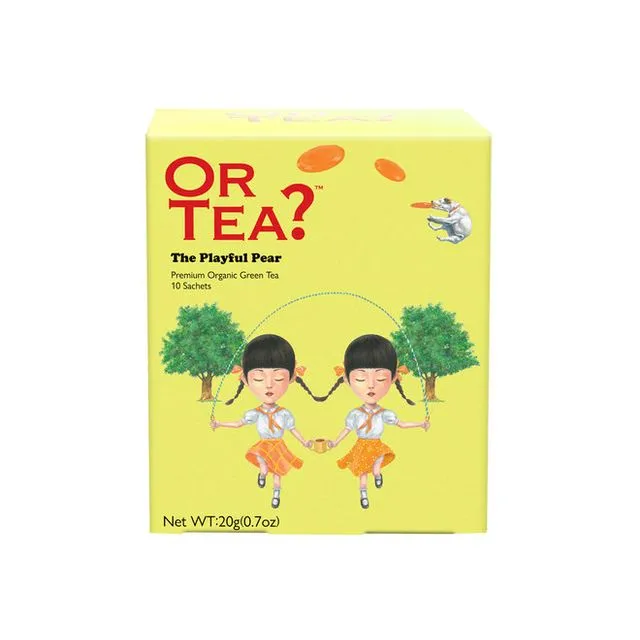 The Playful Pear- organic green tea with pear- 10 - sachet box