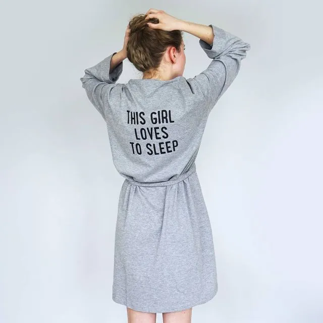 I Love Sleep Dressing Gown