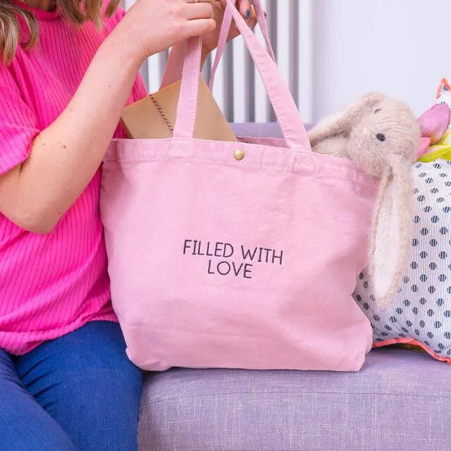 Filled With Love Canvas Tote Bag