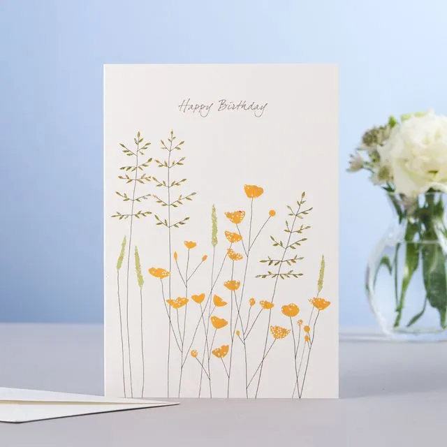 Buttercup Birthday Card