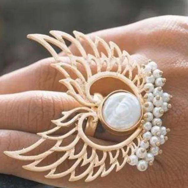 Angel Mother of Pearl Ring