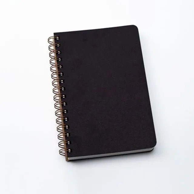 Recycled paper spiral notebooks - Black