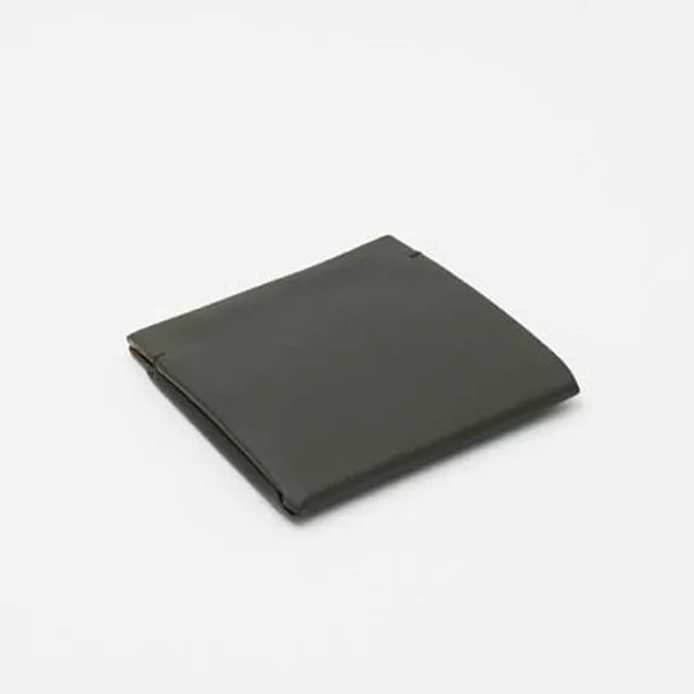 Foldable "Pubb" leather wallet - Slate Grey