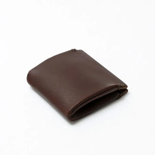 Leather "Pubb" purse - Chocolate Brown