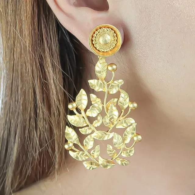 Golden Spring Party Earrings