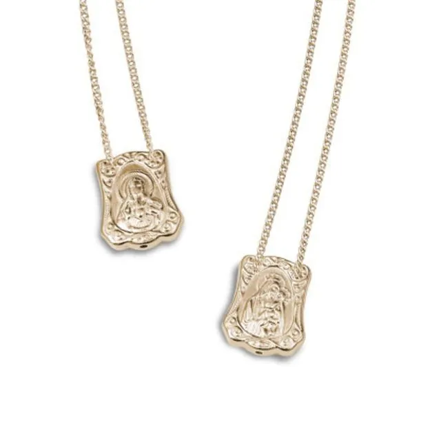 Baroque Protection Escapulario Gold-Plated, with Chain