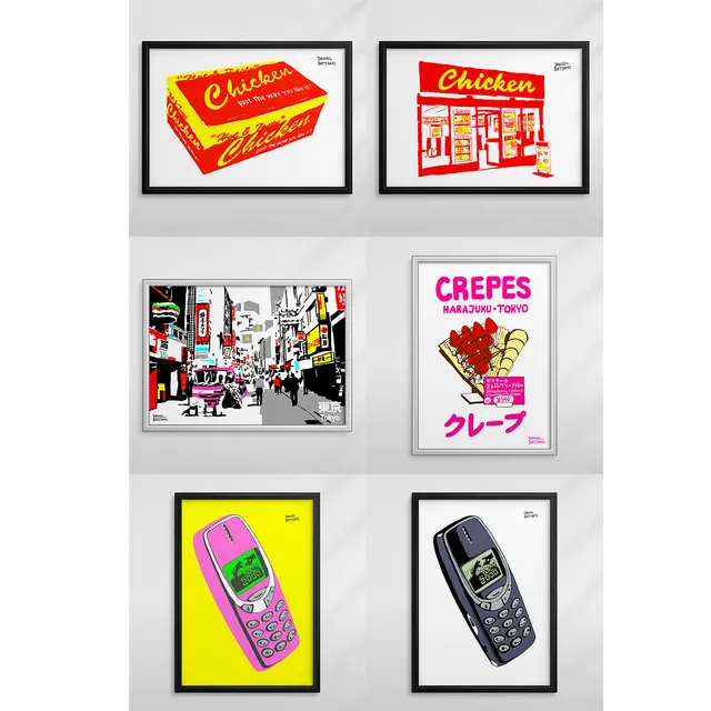 Top 6 x Best Selling Ever Art Prints (A3)