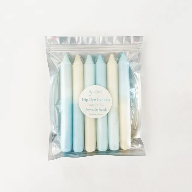 Dip Dye Candles in Set: Day at the Beach