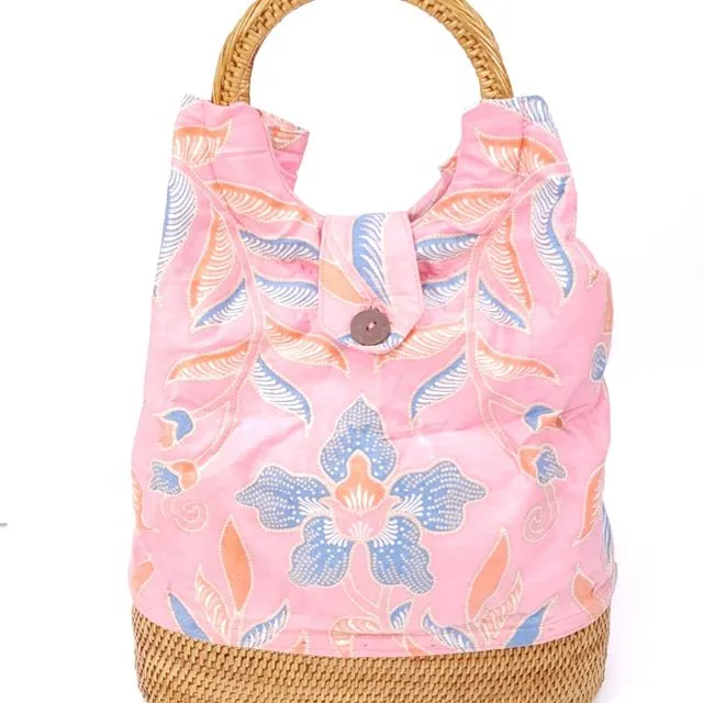 Pink Batik Atta Bag Small