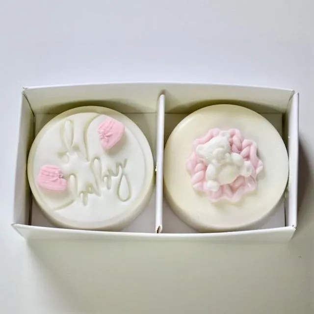 Baby Duo Coated Oreo Gift Box - Pink