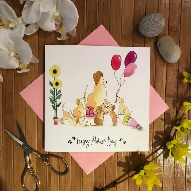 Mother's Day Dogs card