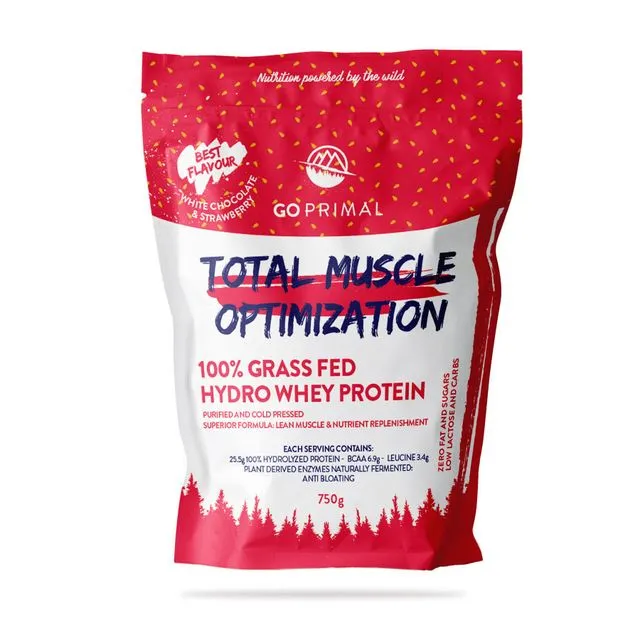 HYDRO WHEY Total Muscle Optimization - Strawberry and White Choco