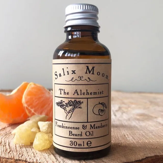 Botanical Beard Oil - Frankincense and Mandarin Essential Oil - The Alchemist - 30ml