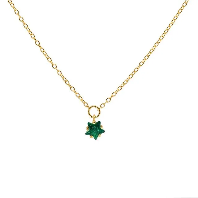 Rosaline Green Necklace Gold