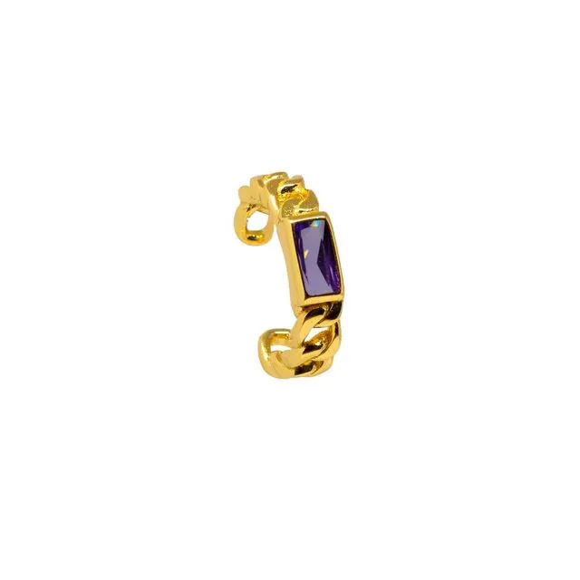 Laurence Lilac Ear Cuff Gold