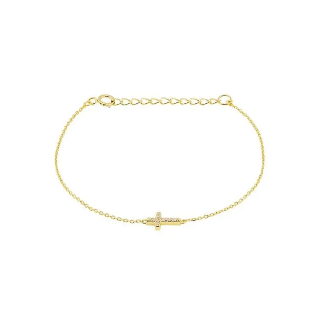 Cross Bracelet Gold