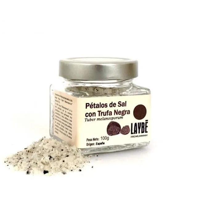 Glass Jar Salt Petals With Black Truffle «Melanosporum» 100g