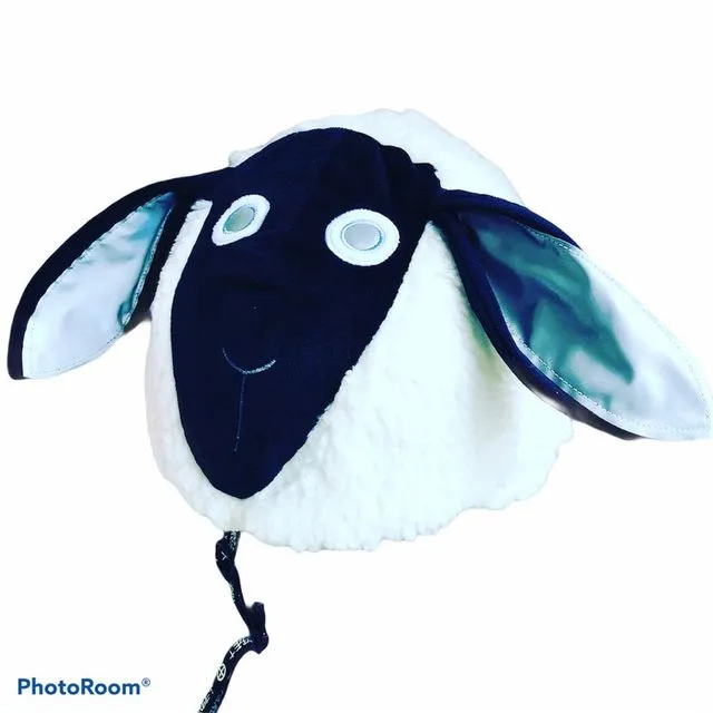 Hi visibility cute sheep design helmet cover