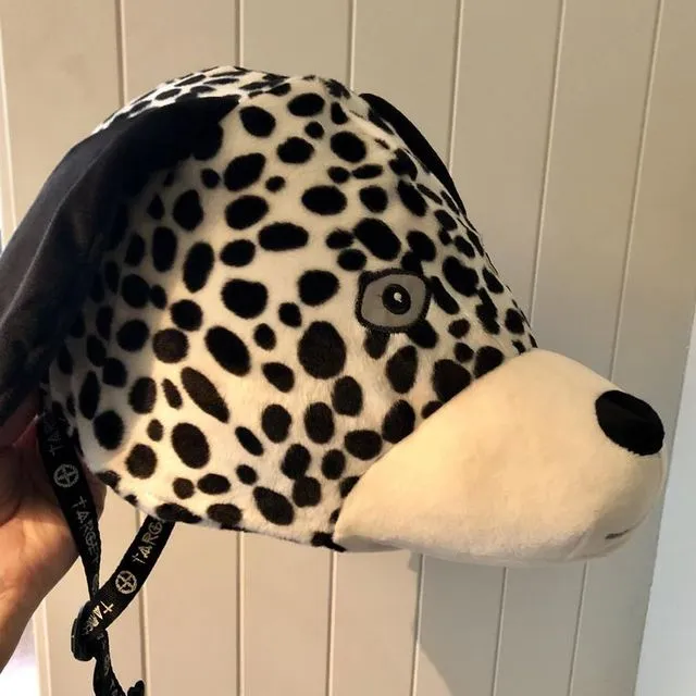 Beagle or dalmation helmet cover - Black