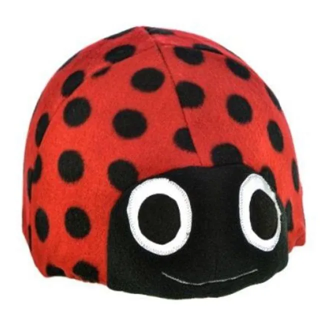Ski helmet cover - Ladybird Red