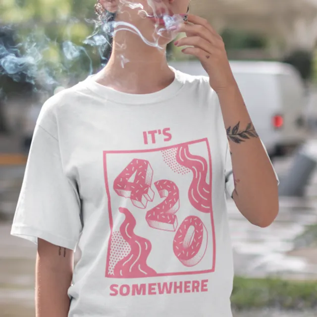 It's 420 Somewhere Unisex T-shirt - White