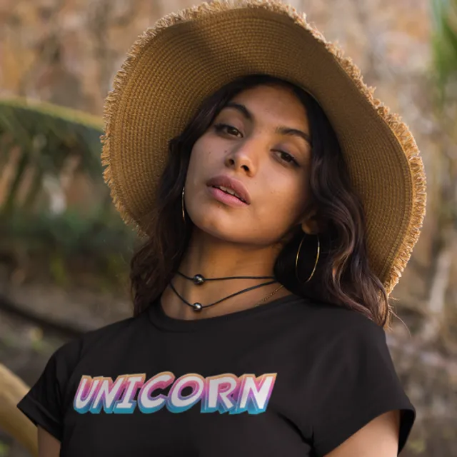 Unicorn Unisex T-shirt - Black
