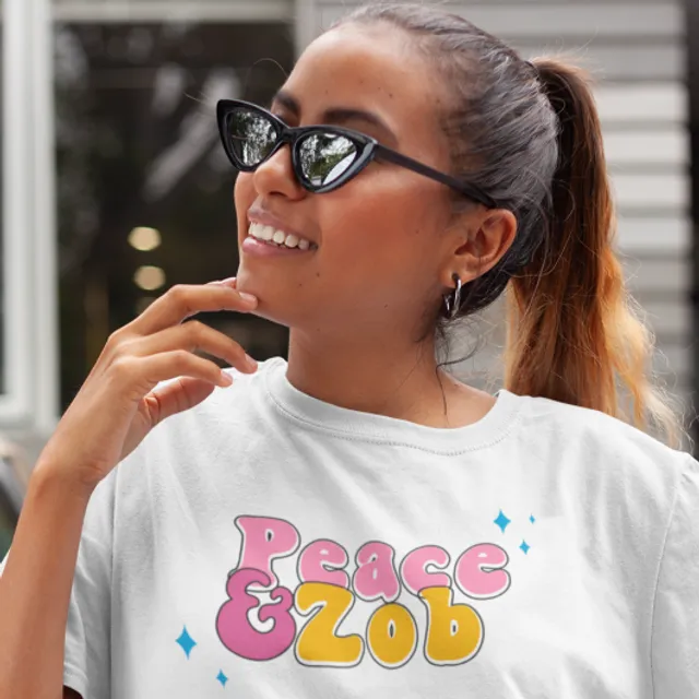 Peace & Zob Unisex T-shirt - White