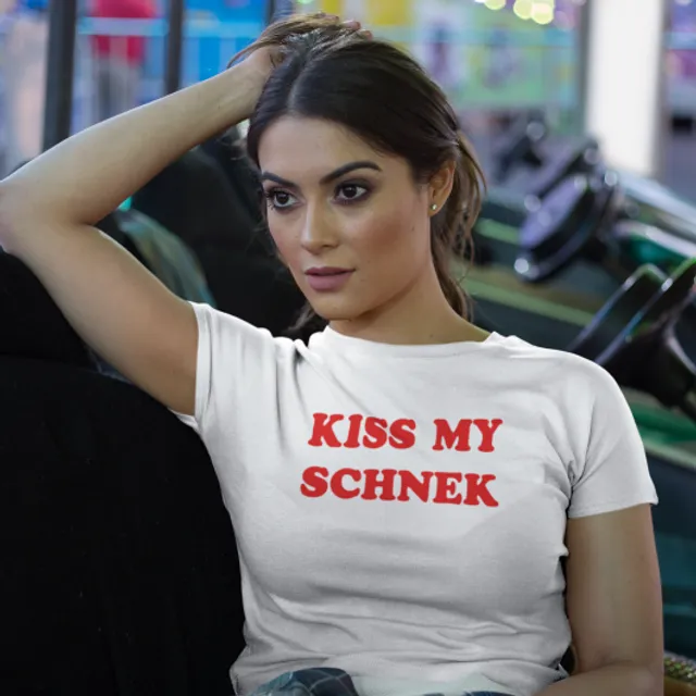 Kiss My Schnek Unisex T-shirt - White