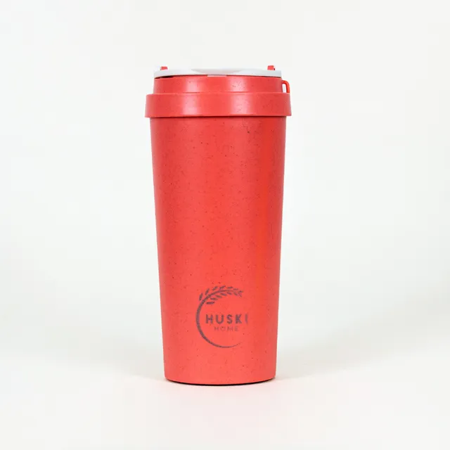 Sustainable Rice Husk Travel Cup Coral 500ml